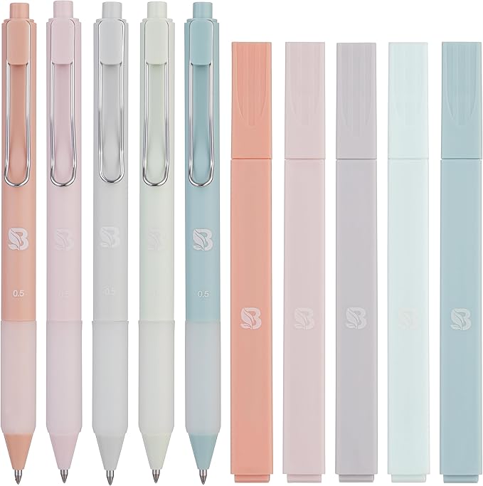Highlighters and Gel Pens With Soft Ink And Tip, Bible Highlighters and Pens No Bleed