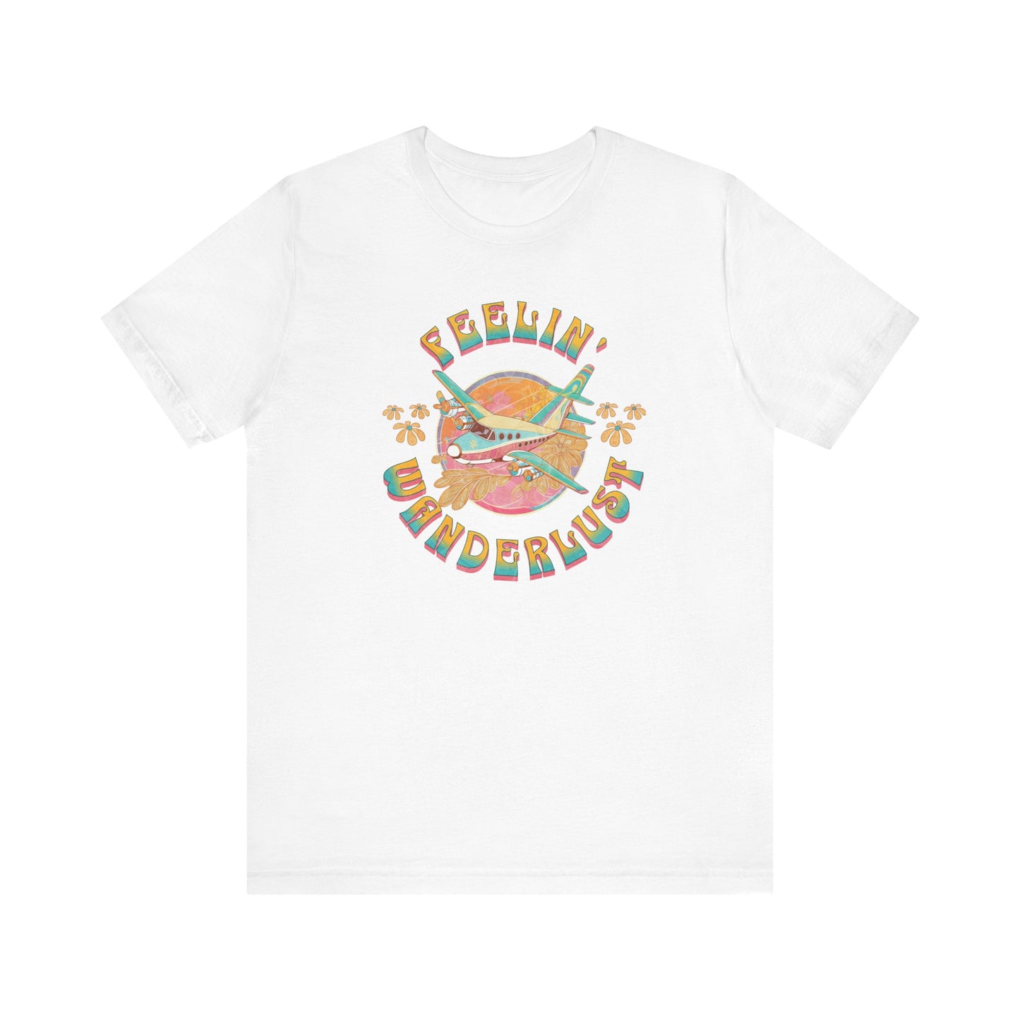Feeling  Wanderlust Groovy Retro Tee