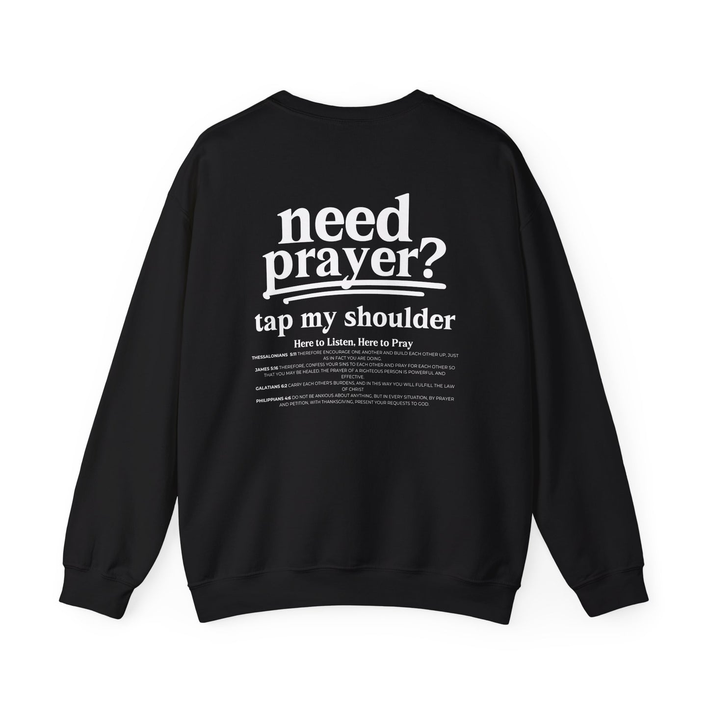 Need Prayer? Tap My Shoulder We Can Pray Trendy Sweatshirt