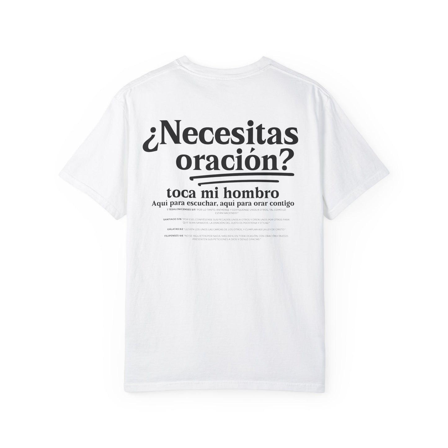 Spanish Unisex Need Prayer?  Tap My Shoulder Pray Together Tee