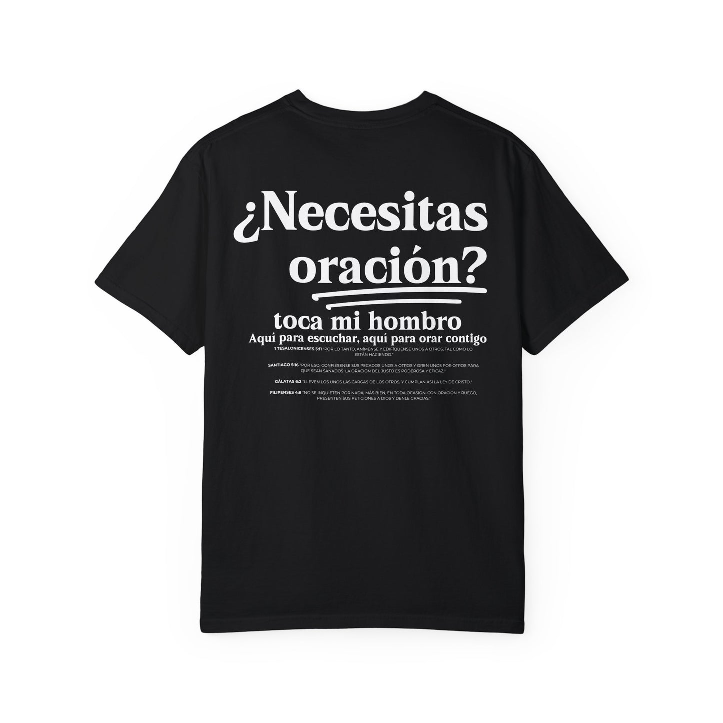 Spanish Unisex Need Prayer?  Tap My Shoulder Pray Together Tee