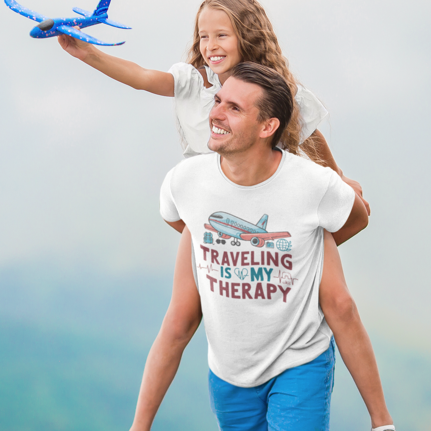 Traveler Unisex Tee - 'Traveling is My Therapy' Design