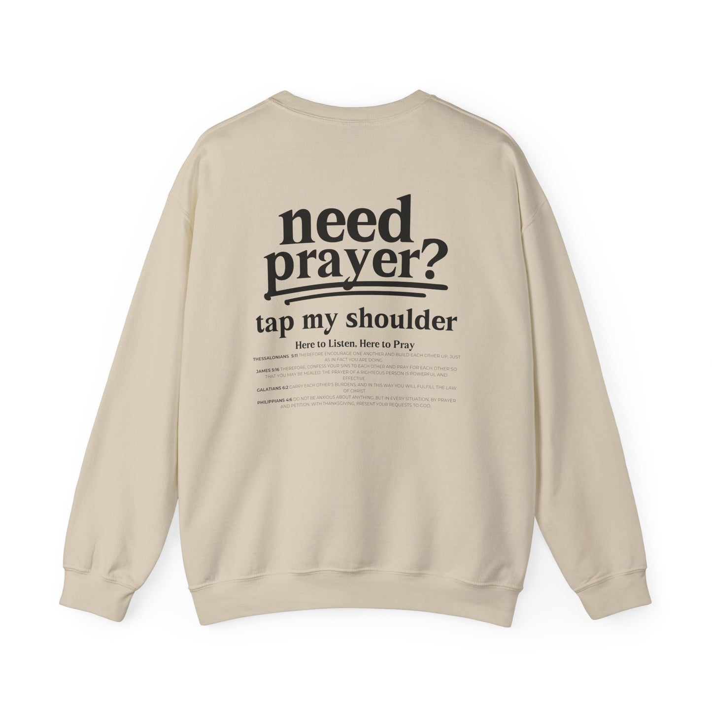 Need Prayer? Tap My Shoulder We Can Pray Trendy Sweatshirt