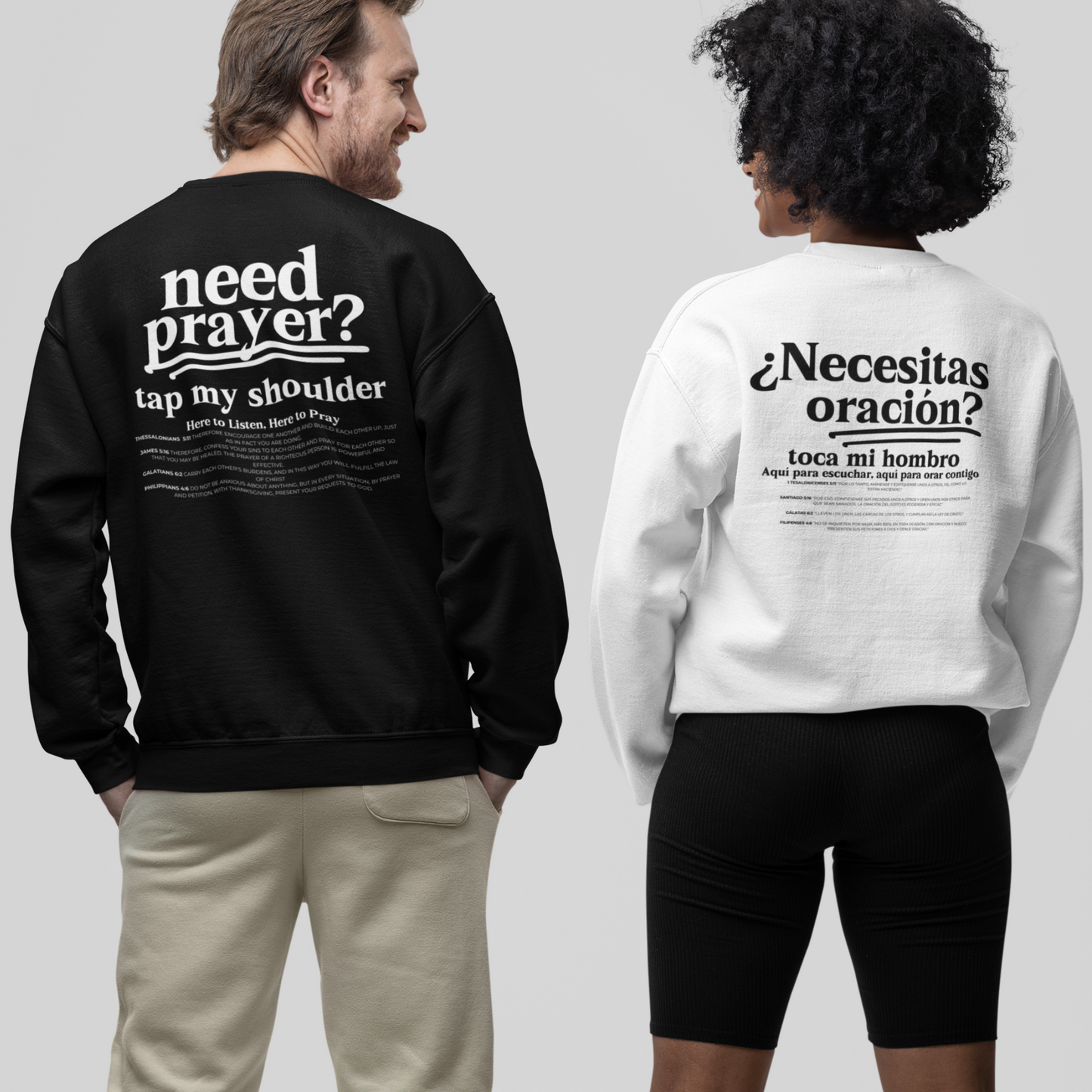 Need Prayer? Tap My Shoulder We Can Pray Trendy Sweatshirt