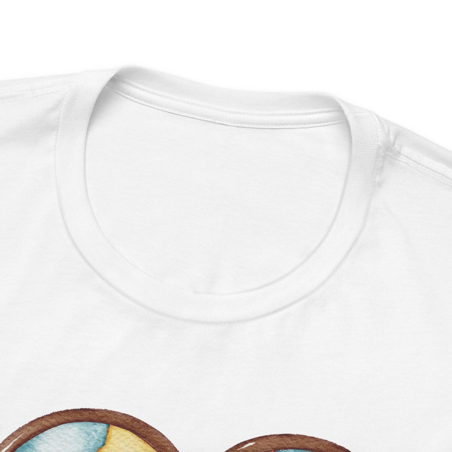 Wanderlust Watercolor Globe Heart Unisex T-Shirt