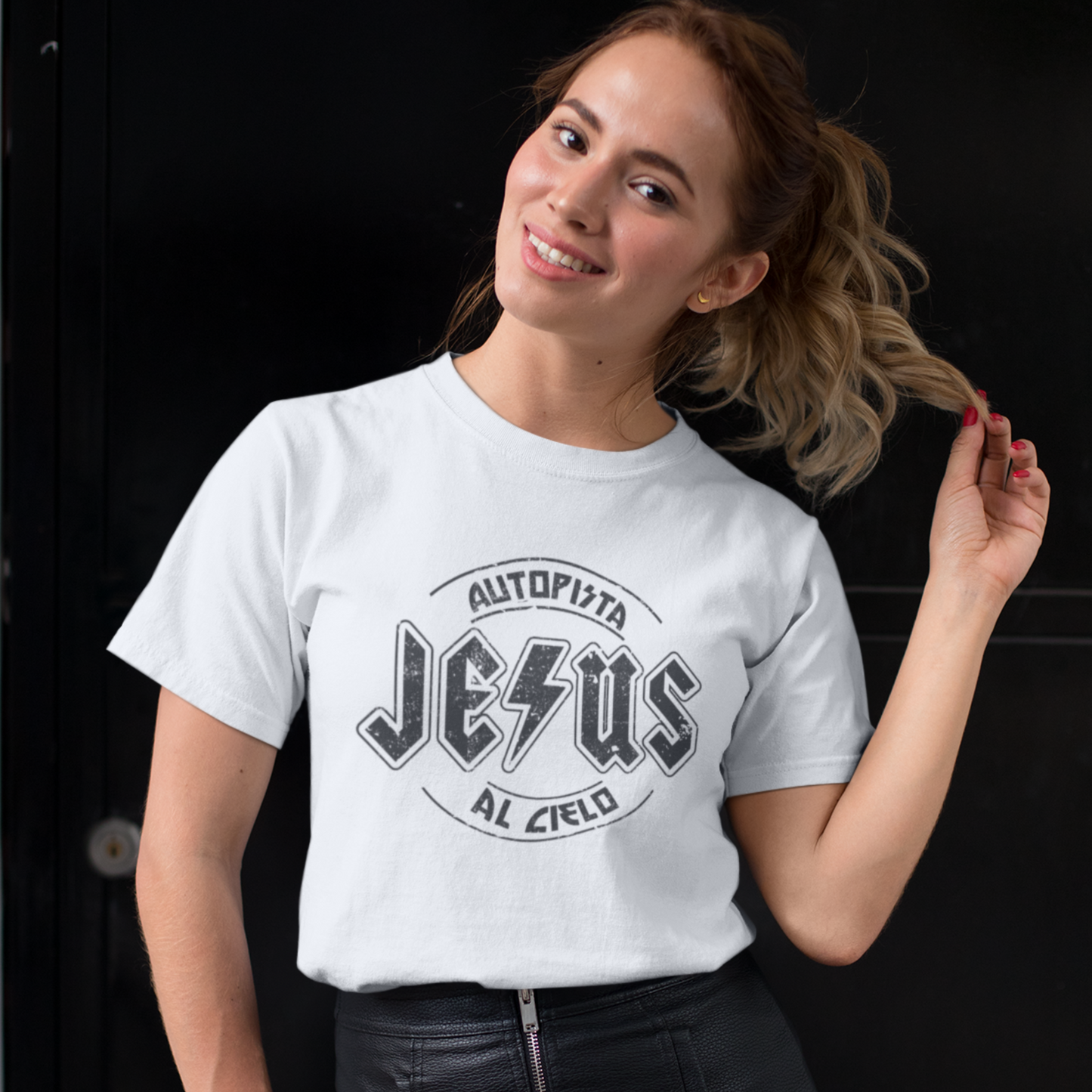 Unisex Spanish Highway to Heaven Graphic Tee | Autopista al Cielo Camiseta Christiana Espanol