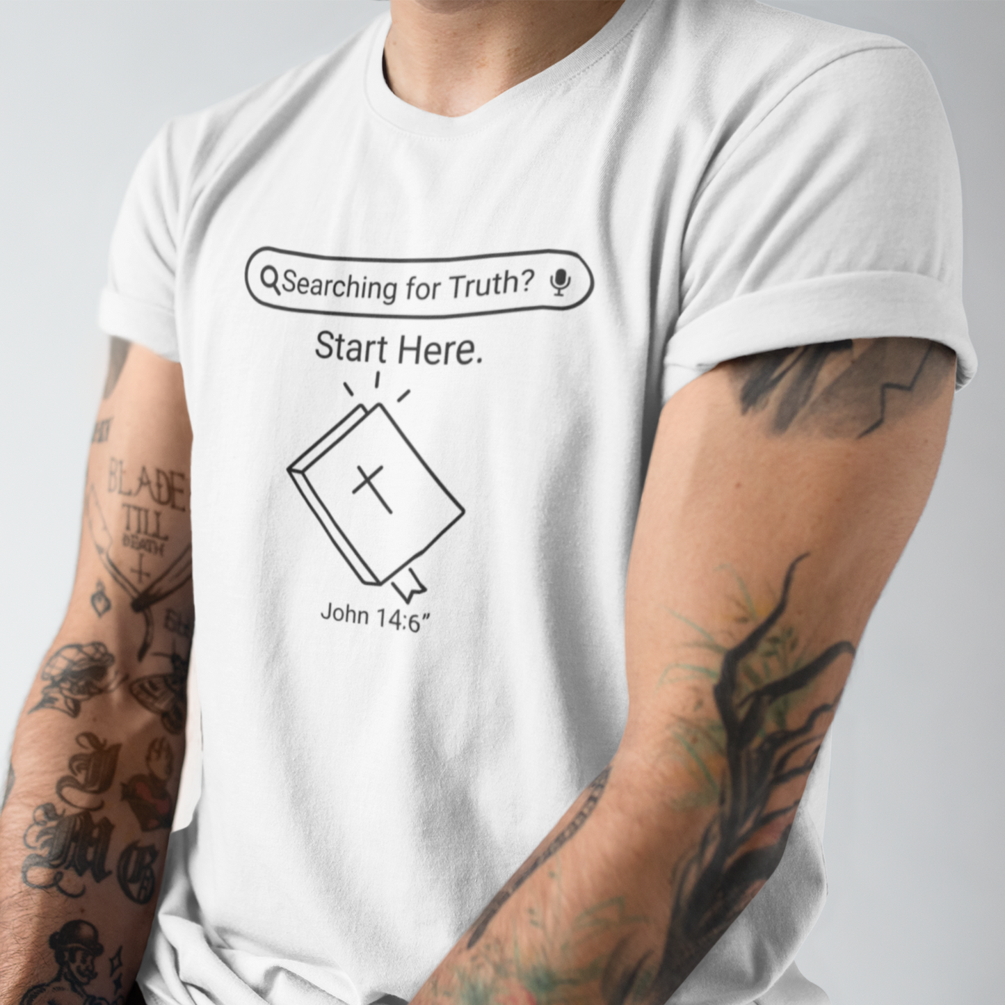 Searching for Truth? Start with Bible Christian T-shirt