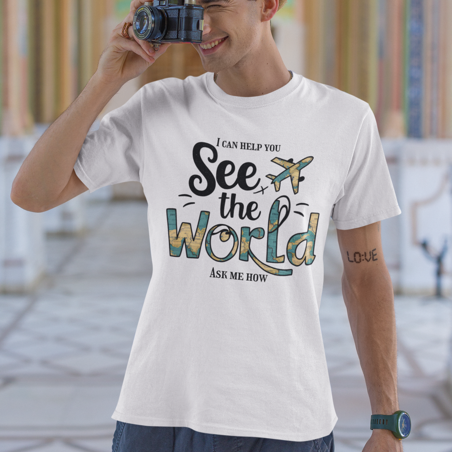 I Can Help You See the World- Ask Me How Unisex T-Shirt