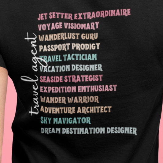 Travel Agent V-Neck T-Shirt - Dream Destination Designer