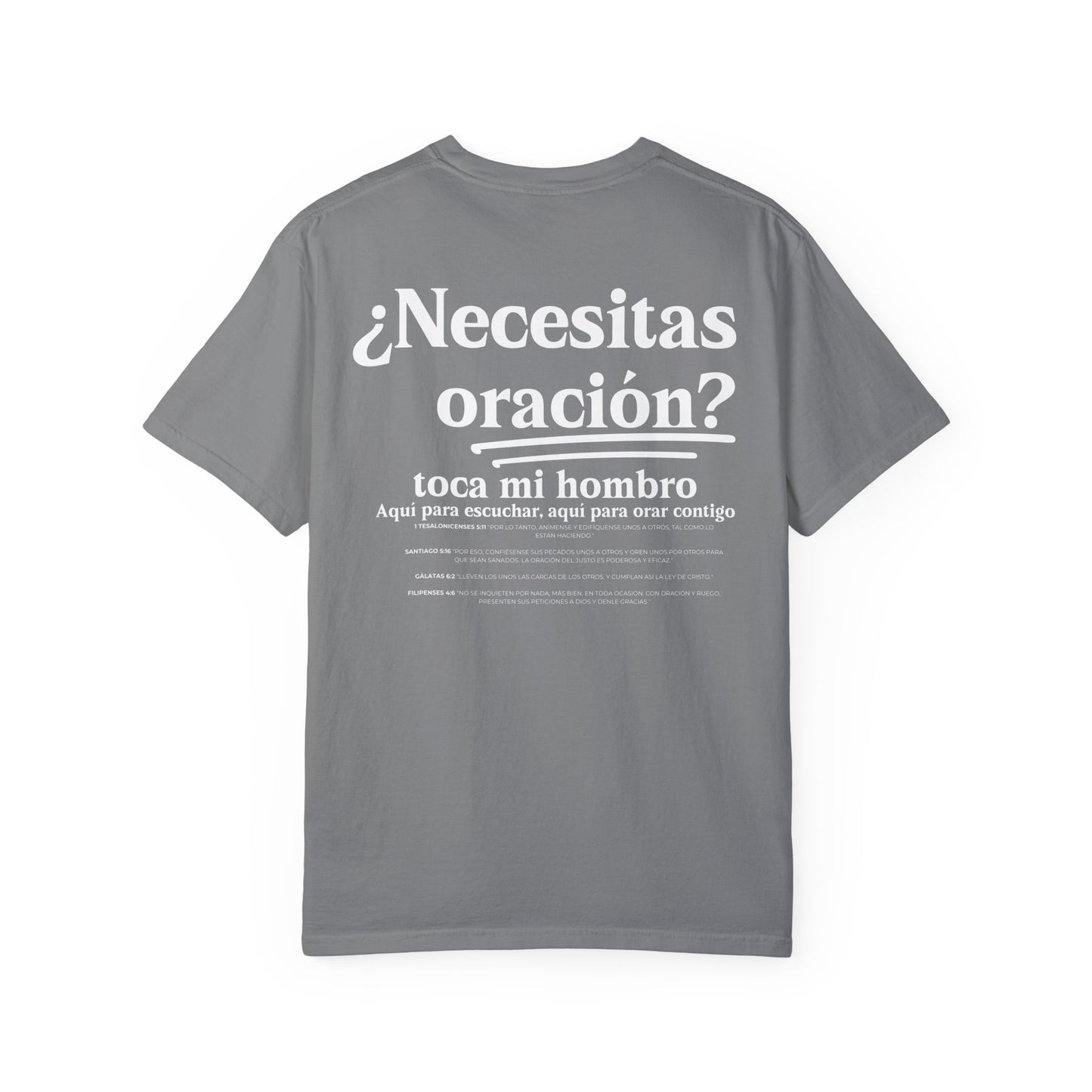 Spanish Unisex Need Prayer?  Tap My Shoulder Pray Together Tee
